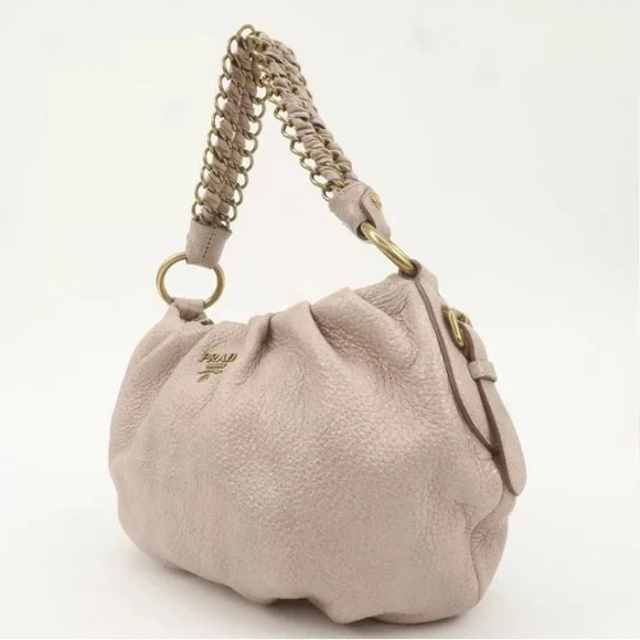 ✨💎PRADA💎✨Metallic Suede Hobo w/ Braided Strap w/ COA and Dustbag